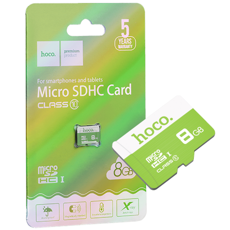 Carte mémoire micro SD 8GB HOCO Capacité 8Go class 10