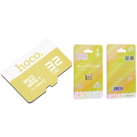 Carte mémoire micro SD 32GB HOCO capacité 32GO class 10