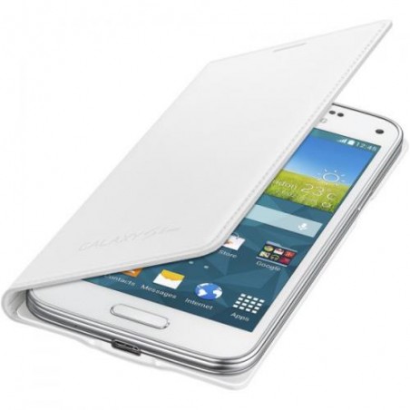 Samsung S5 Etui Flip Wallet Original EF-WG900BH Galaxy S5 blanc